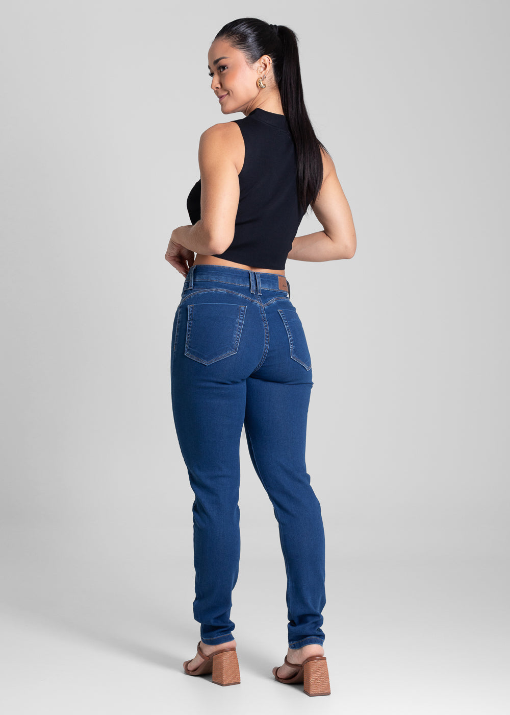 Calça Jeans Sawary Push Up - 282125 AZUL