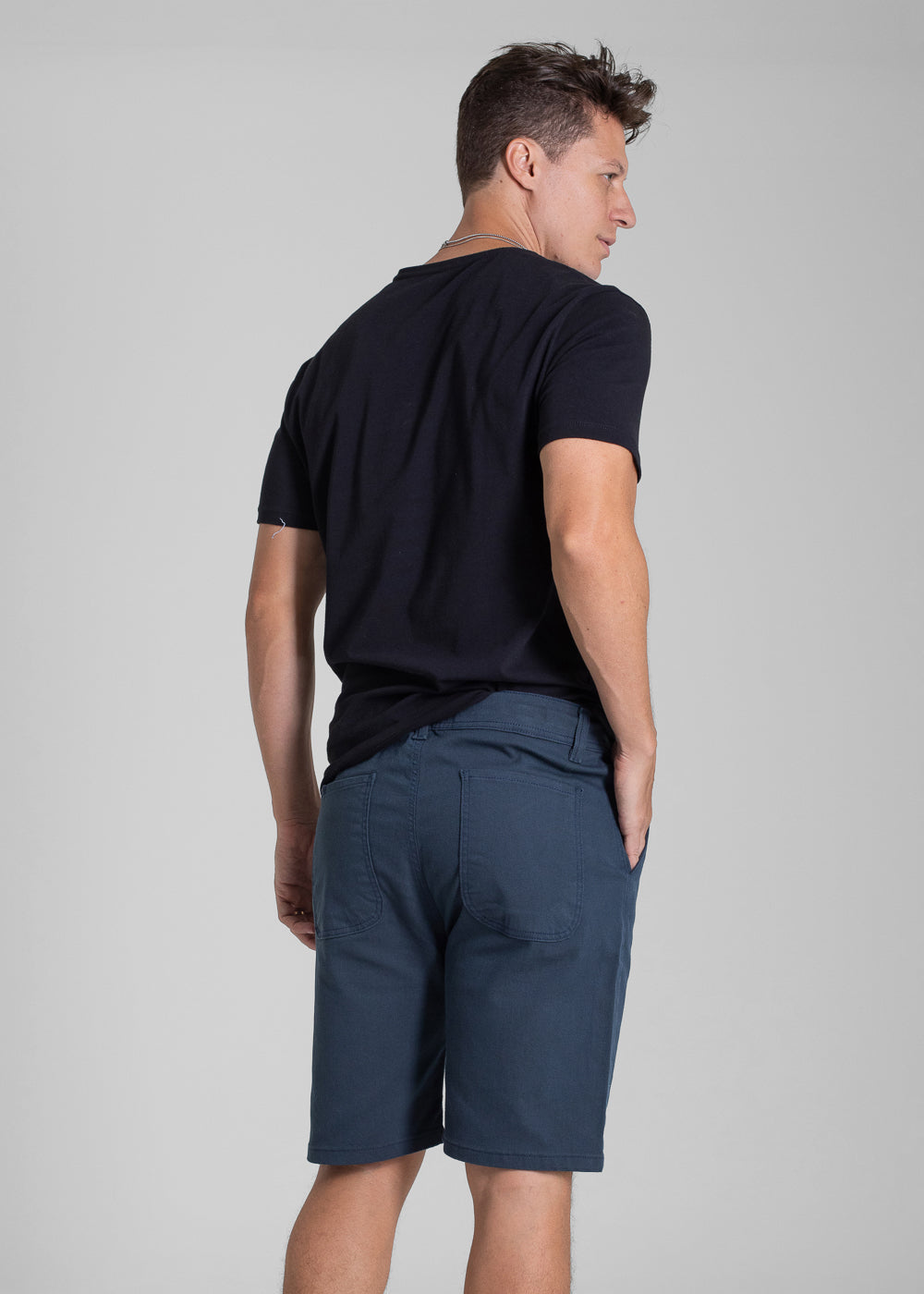 Bermuda Sarja Sawary - 282134 AZUL ESCURO