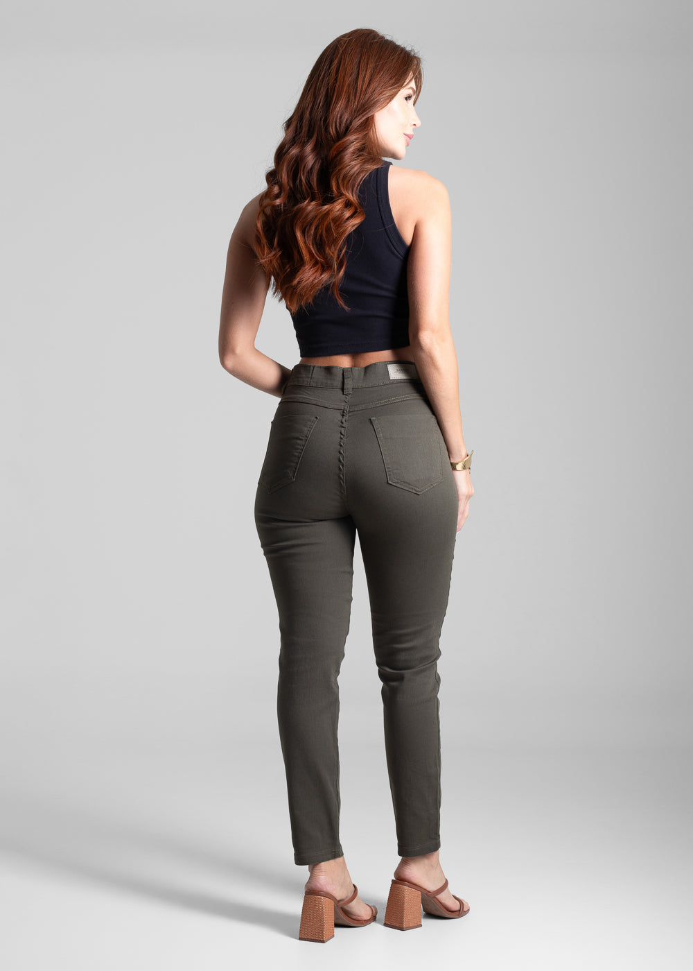 Calça Sarja Sawary Cigarrete - 282146 VERDE
