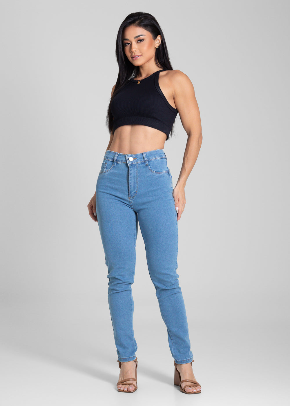 Calça Jeans Sawary Push Up - 282186 AZUL