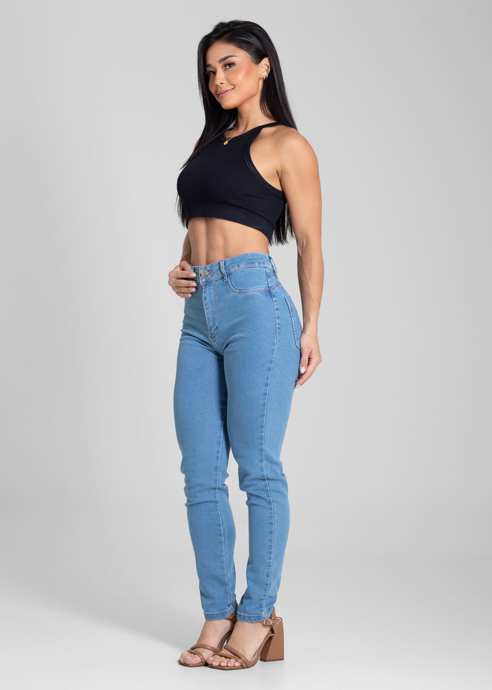 Calça Jeans Sawary Push Up - 282186 AZUL
