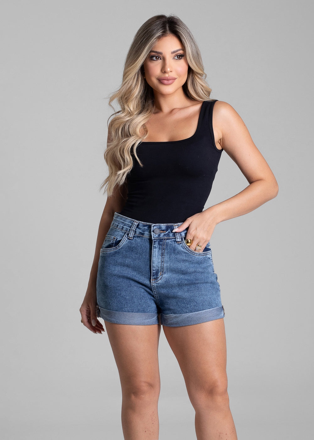 Shorts Jeans Sawary - 282190 AZUL