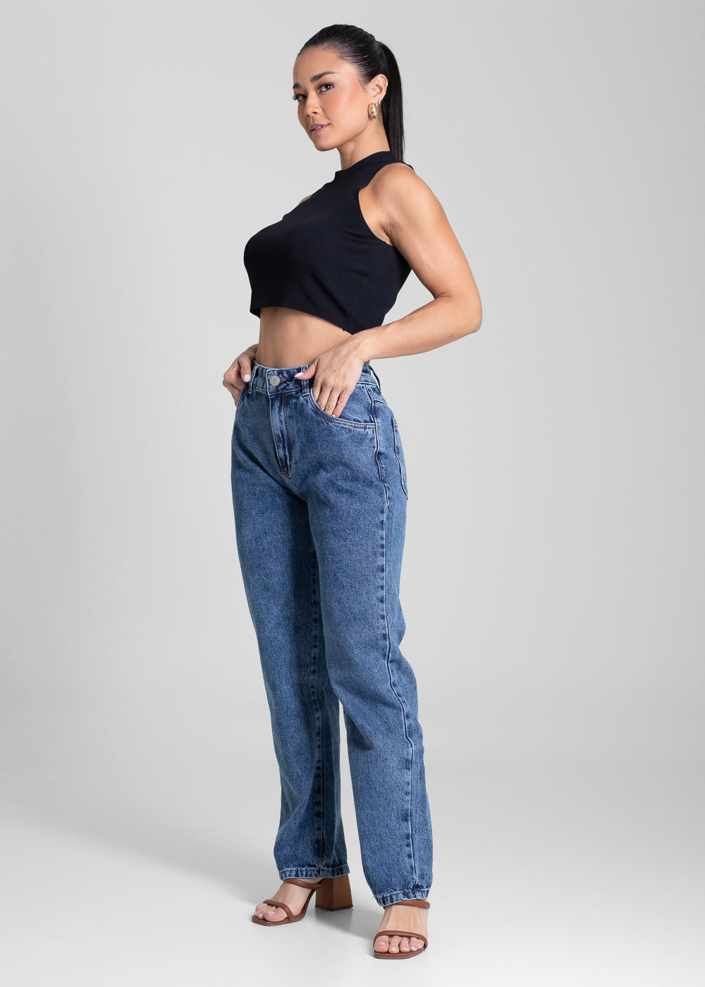 Calça Jeans Sawary Reta - 282196 AZUL