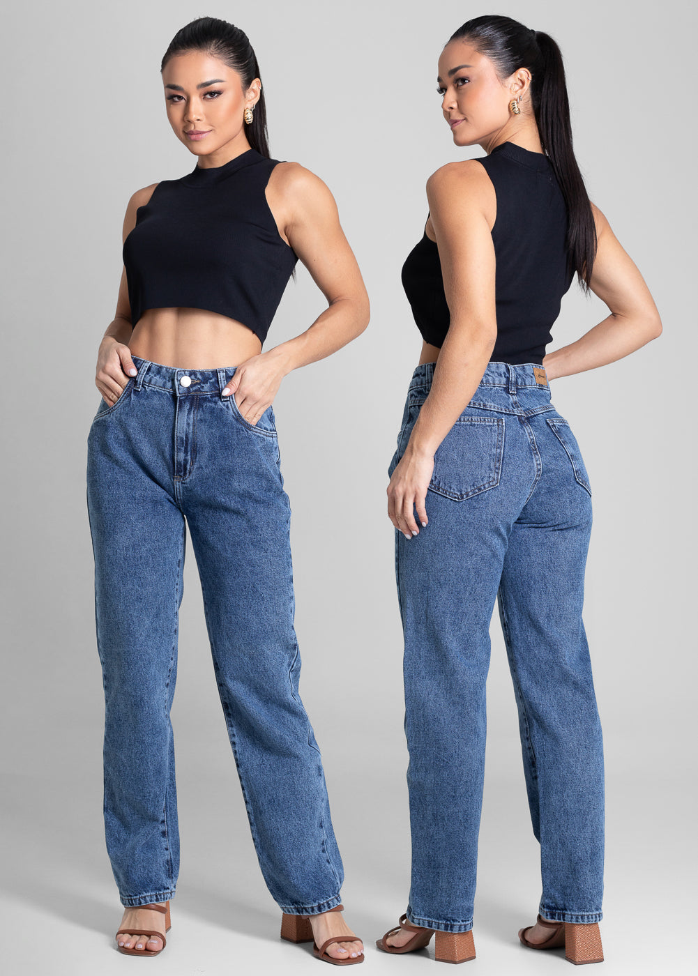 Calça Jeans Sawary Reta - 282196 AZUL