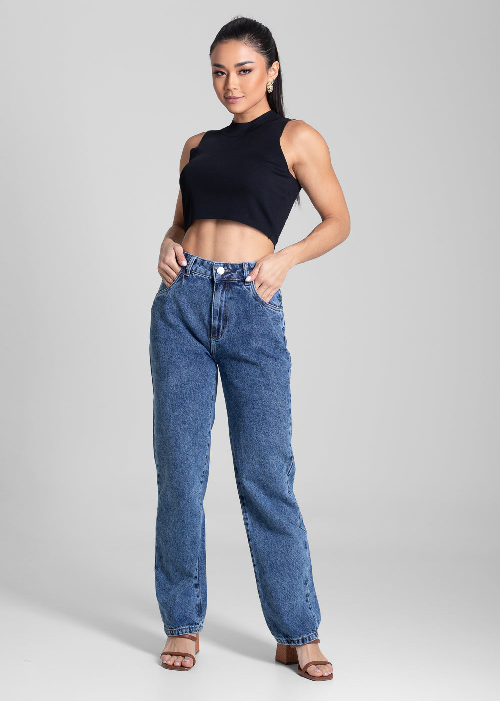 Calça Jeans Sawary Reta - 282196 AZUL