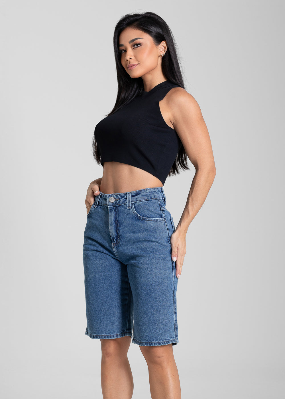 Bermuda Jeans Sawary - 282198 AZUL