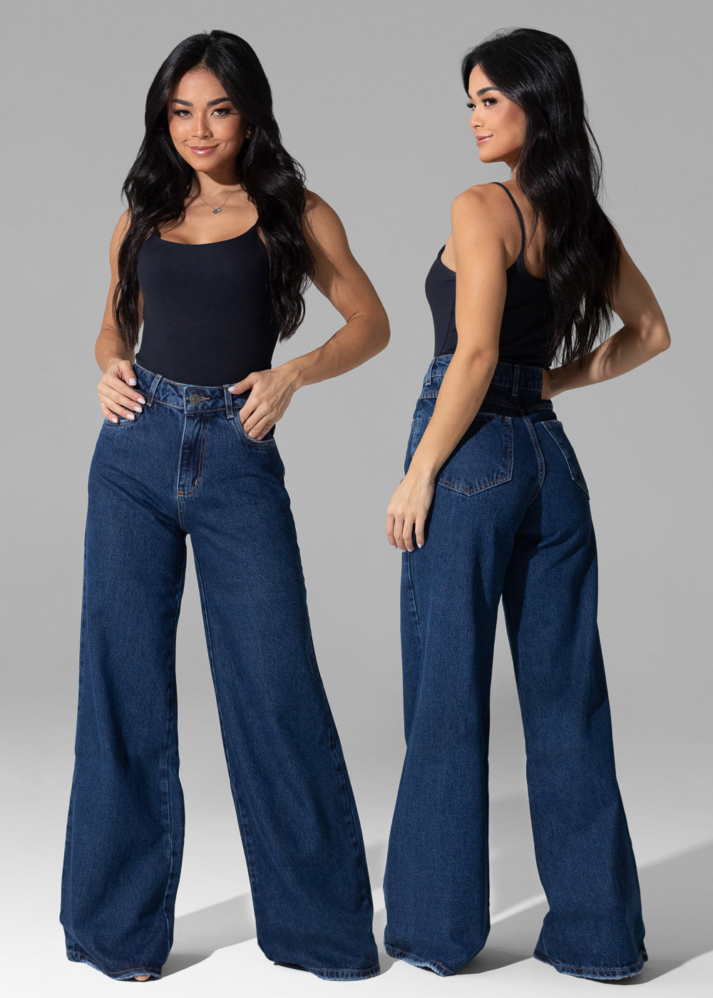 Calça Jeans Sawary Wide Leg - 282211 AZUL