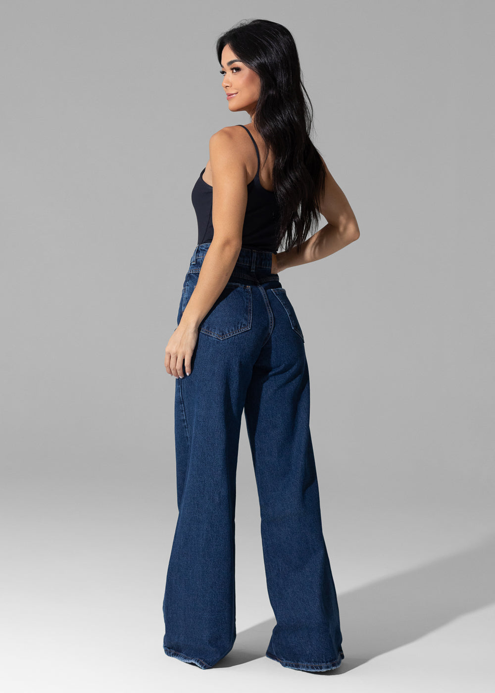 Calça Jeans Sawary Wide Leg - 282211 AZUL