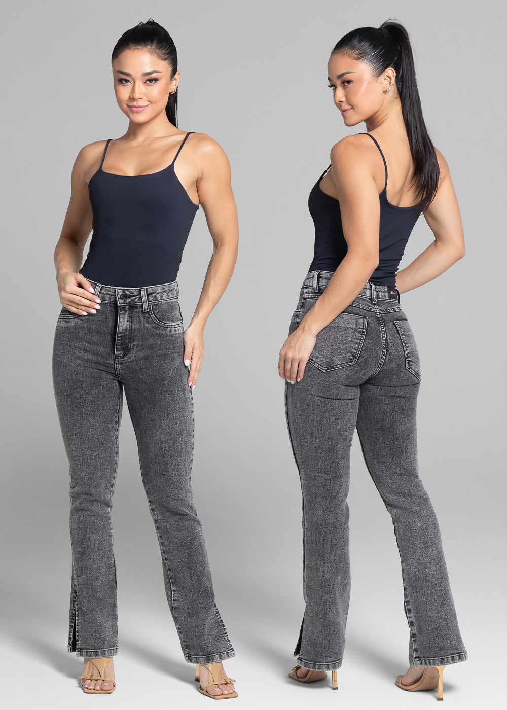 Calça Jeans Sawary Reta - 282216 PRETO