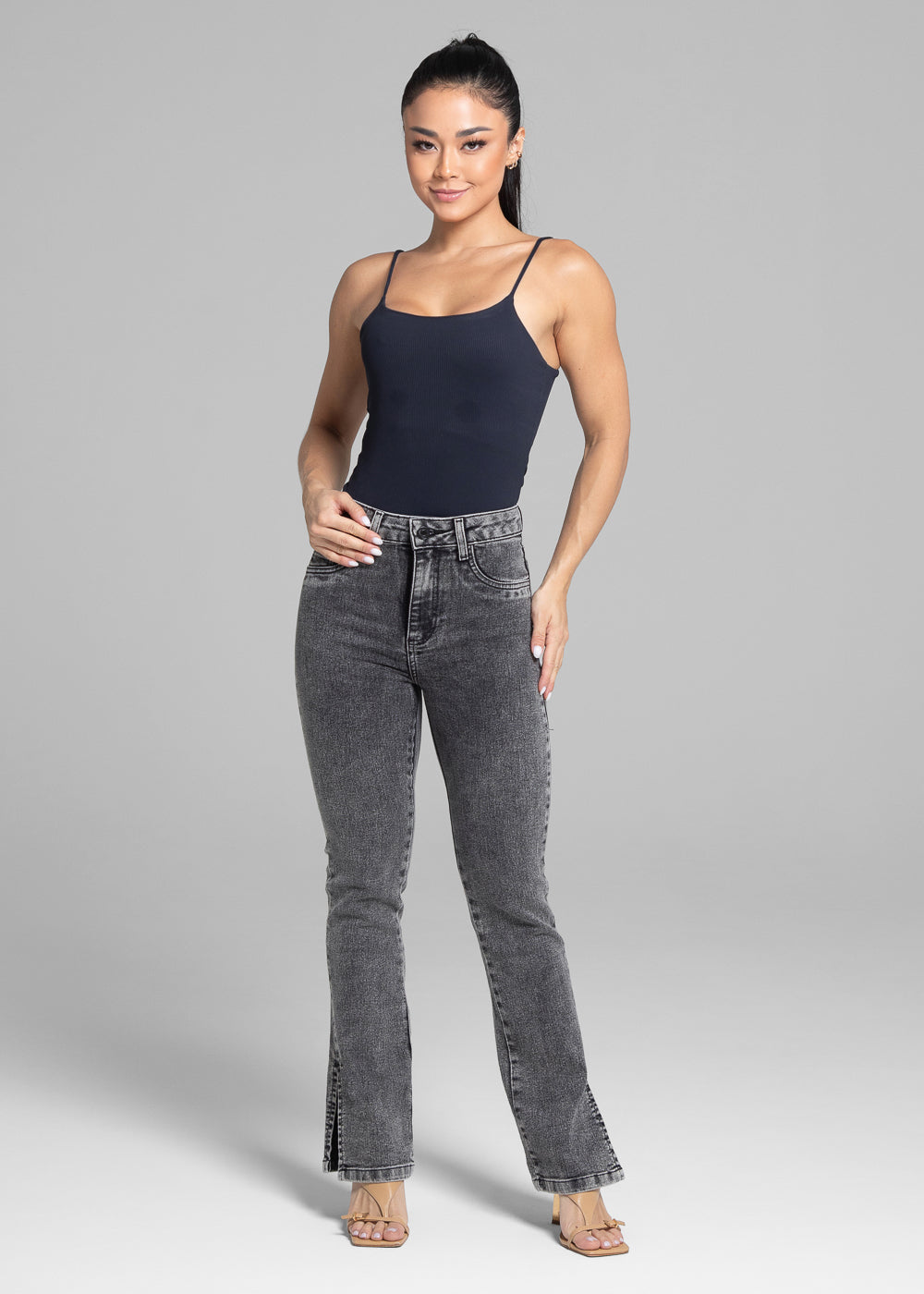 Calça Jeans Sawary Reta - 282216 PRETO