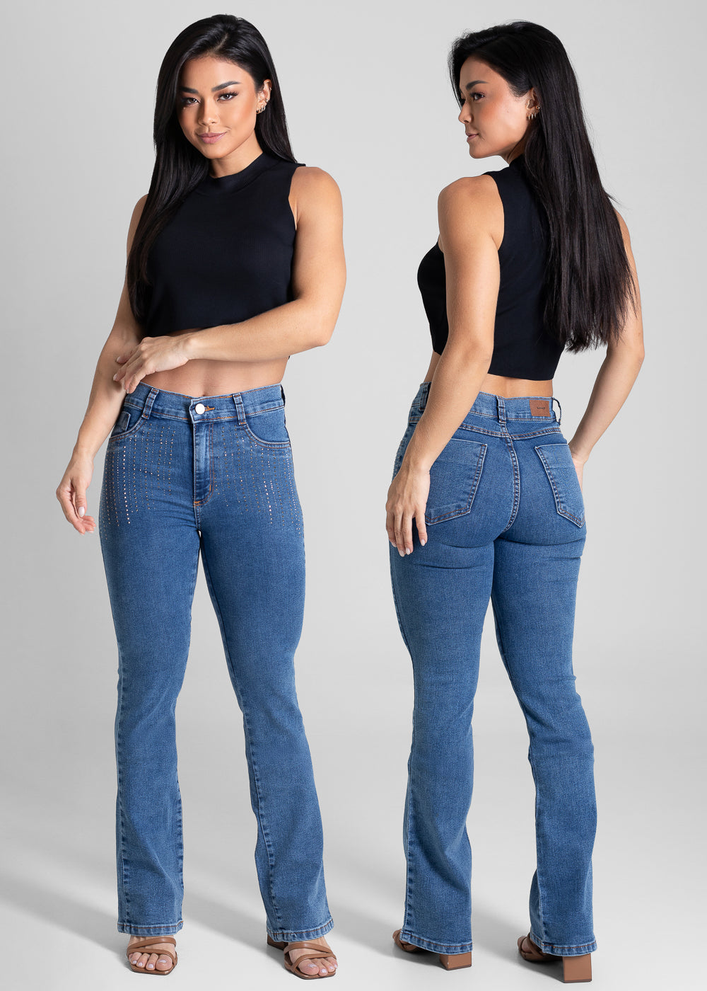 Calça Jeans Sawary Boot Cut - 282225 AZUL