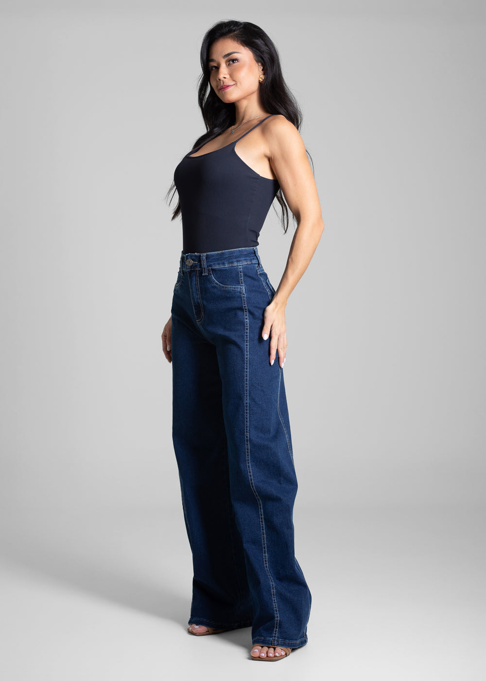 Calça Jeans Sawary Wide Leg - 282229 AZUL