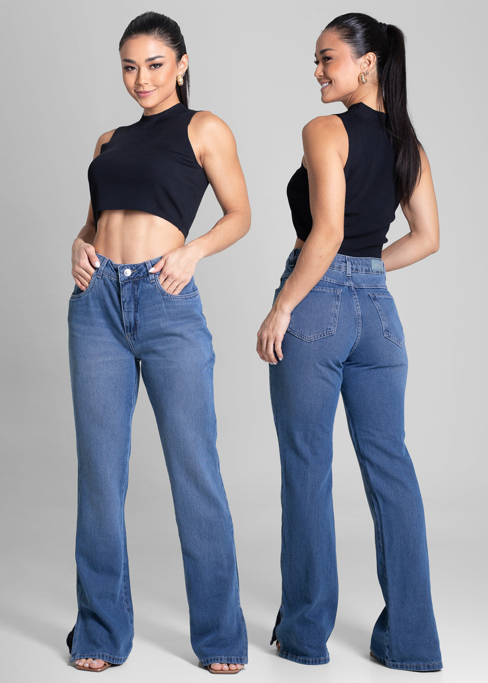 Calça Jeans Sawary Boot Cut - 282235 AZUL