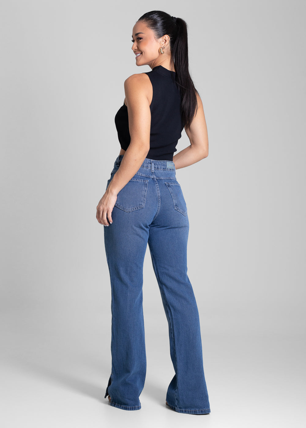 Calça Jeans Sawary Boot Cut - 282235 AZUL