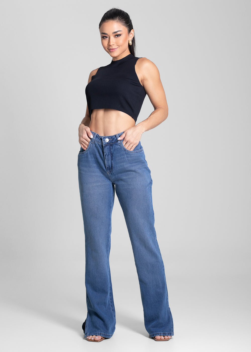 Calça Jeans Sawary Boot Cut - 282235 AZUL