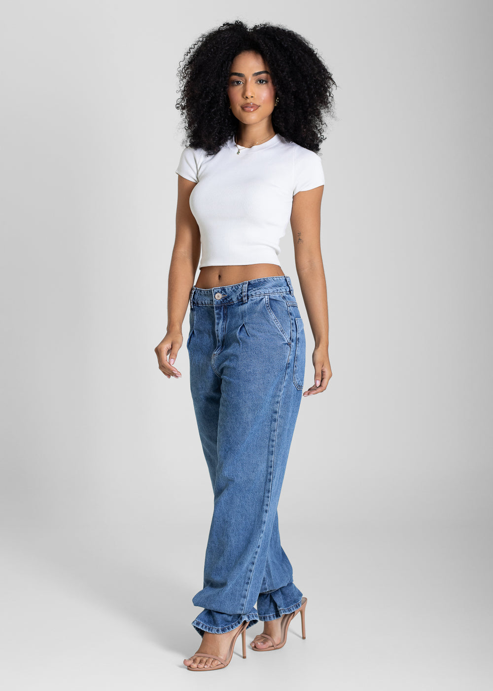 Calça Jeans Sawary Wide Leg - 282260 AZUL