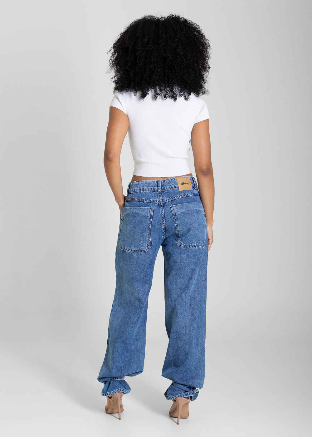 Calça Jeans Sawary Wide Leg - 282260 AZUL