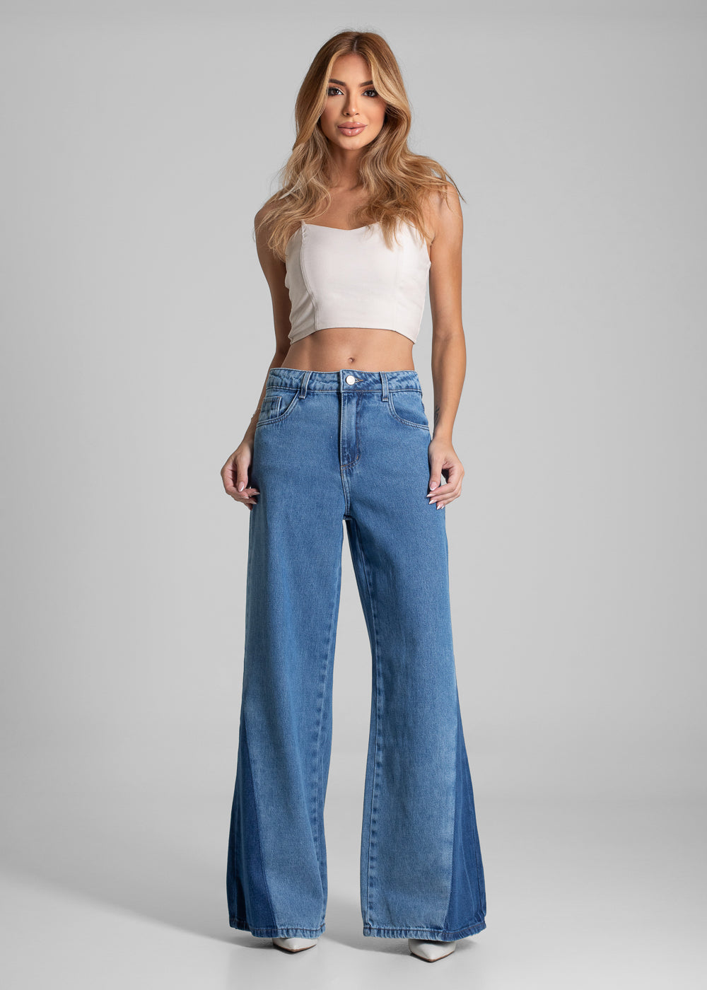 Calça Jeans Sawary Wide Leg - 282277 AZUL