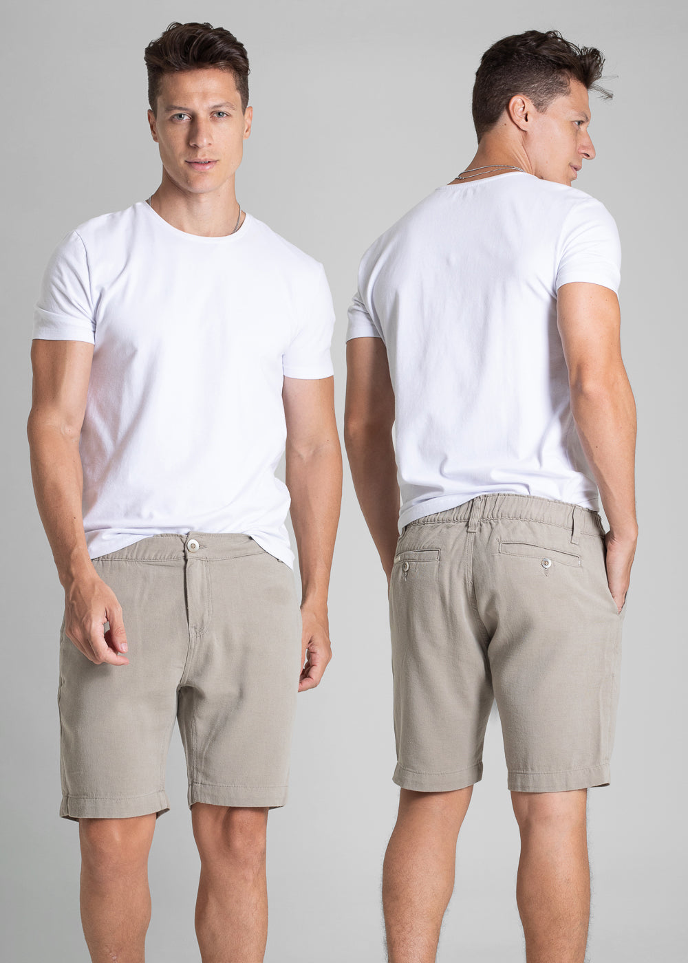 Bermuda Linho Sawary - 282283 BEGE