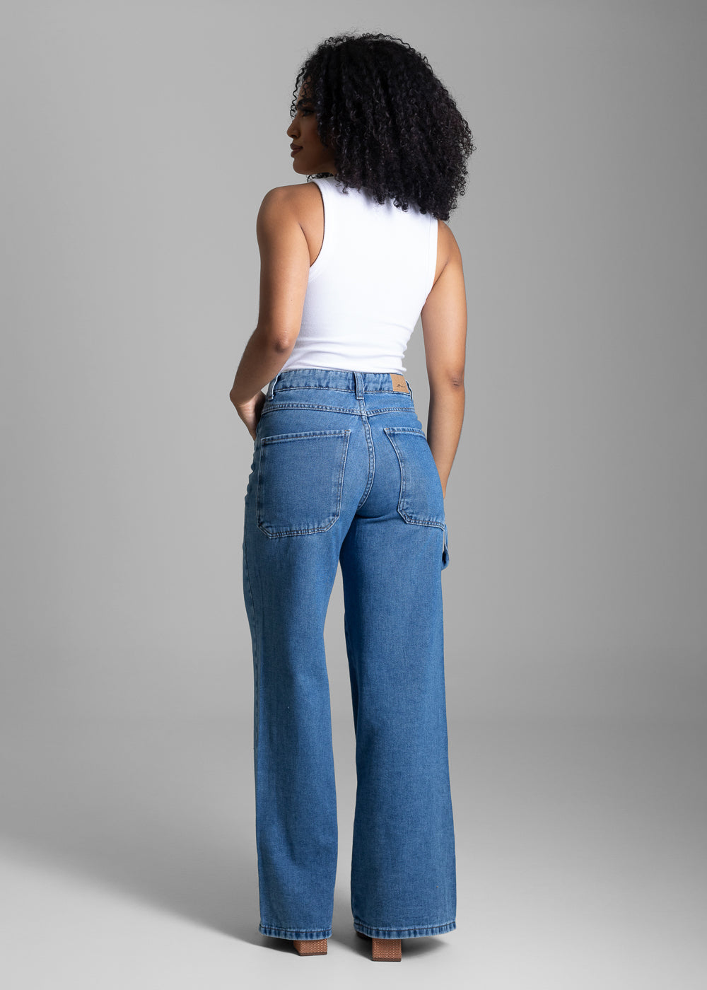Calça Jeans Sawary Wide Leg - 282307 AZUL