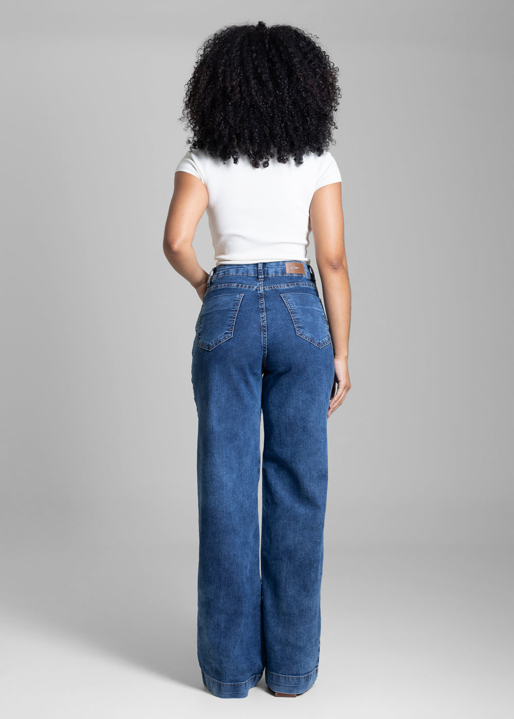 Calça Jeans Sawary Wide Leg - 282319 AZUL