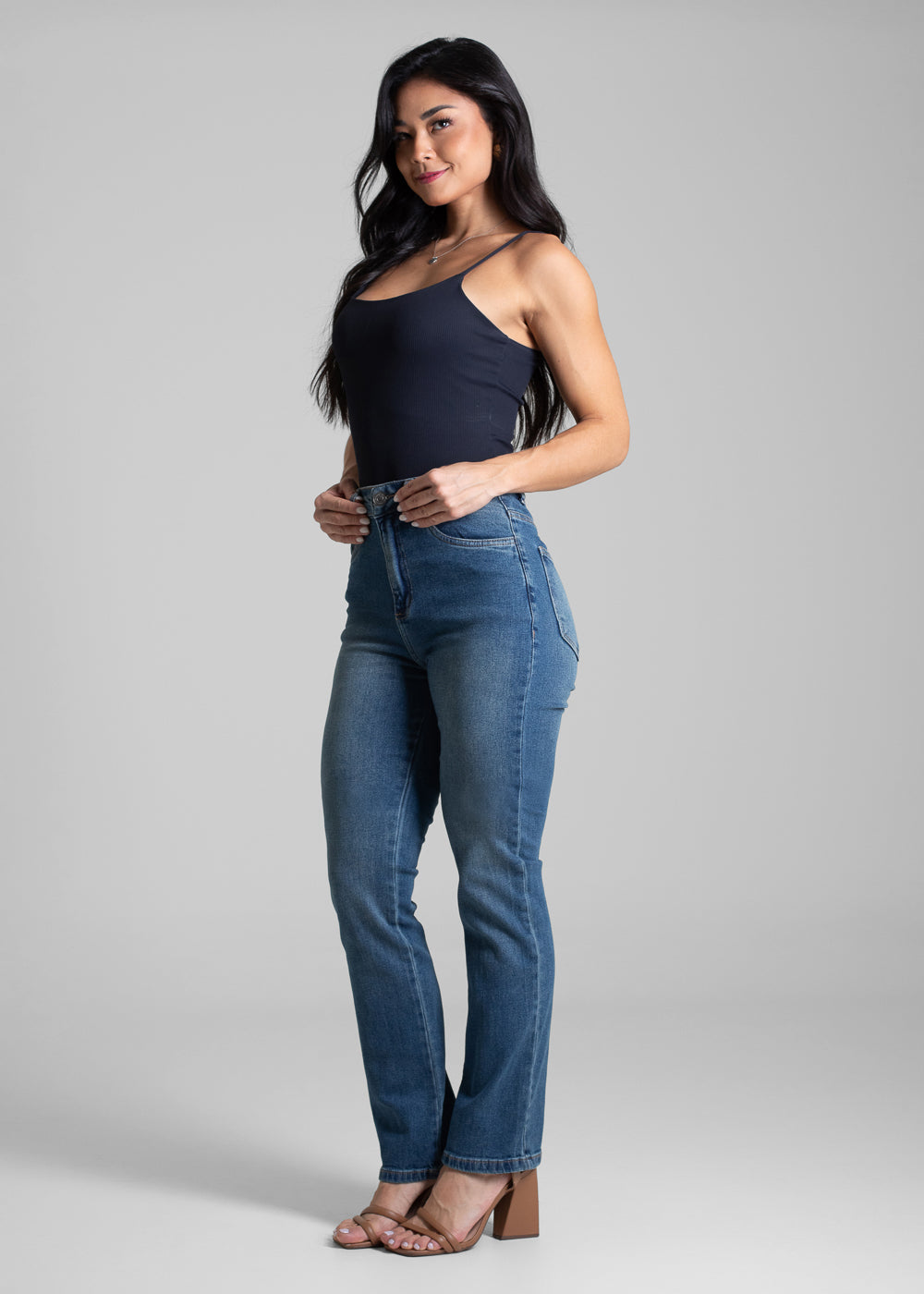 Calça Jeans Sawary Reta - 282324 AZUL