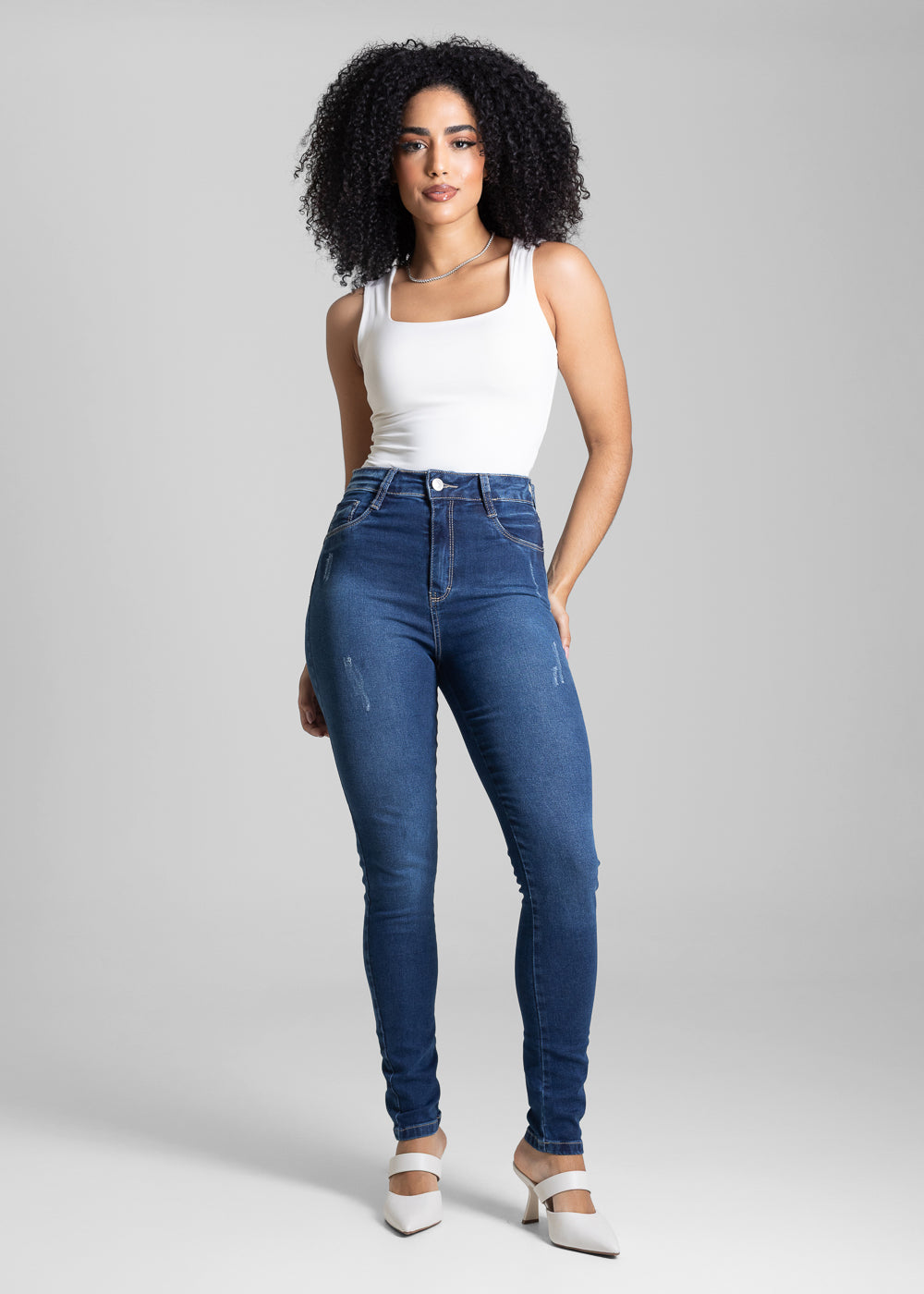 Calça Jeans Sawary Super Lipo - 282333 AZUL