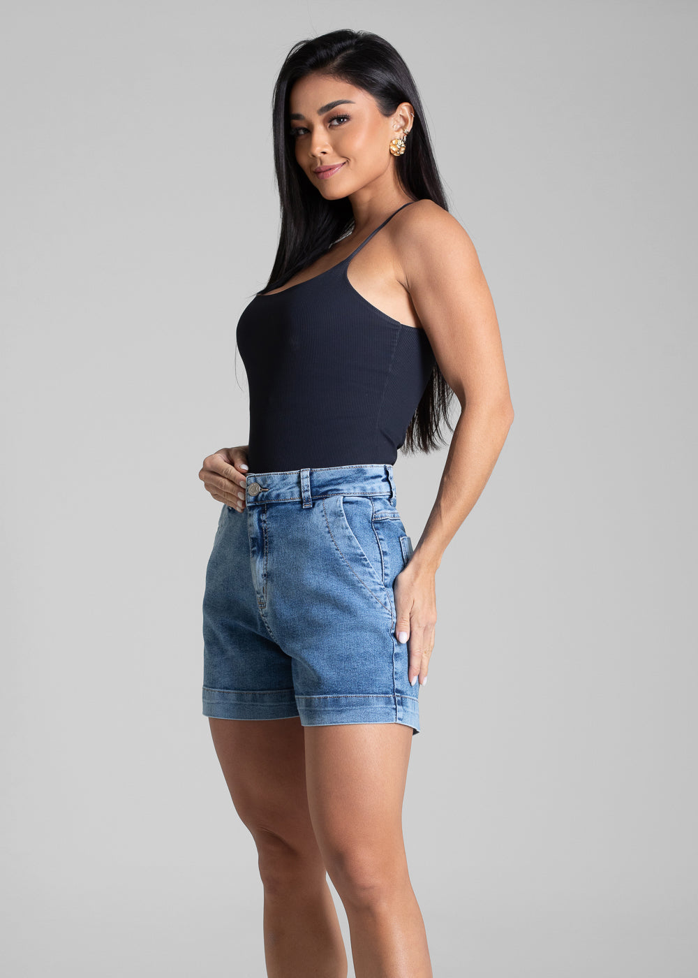 Shorts Jeans Sawary - 282350 AZUL