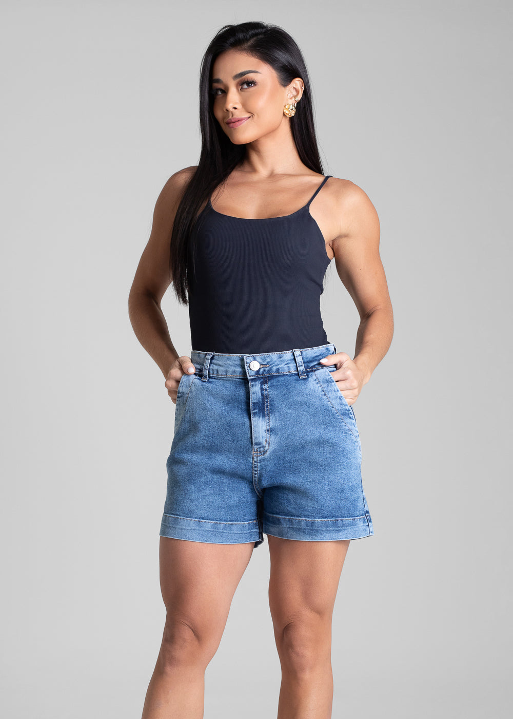 Shorts Jeans Sawary - 282350 AZUL