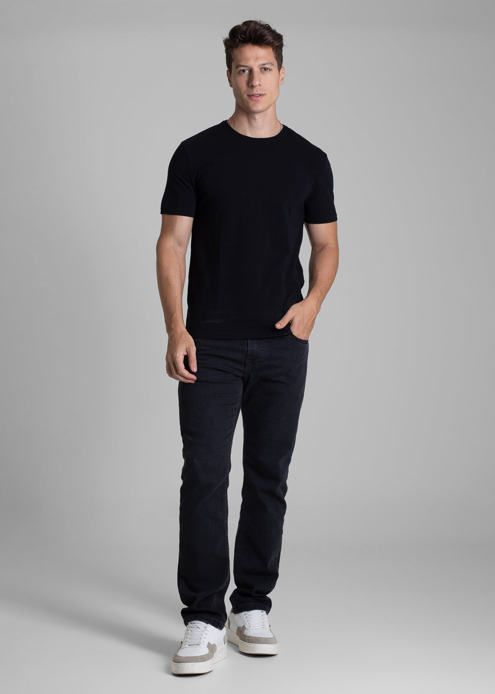 Calça Jeans Sawary Slim - 282351 PRETO