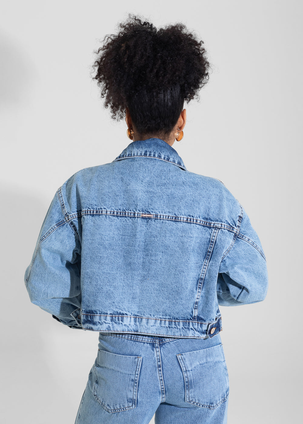 Jaqueta Jeans Sawary - 282367 AZUL