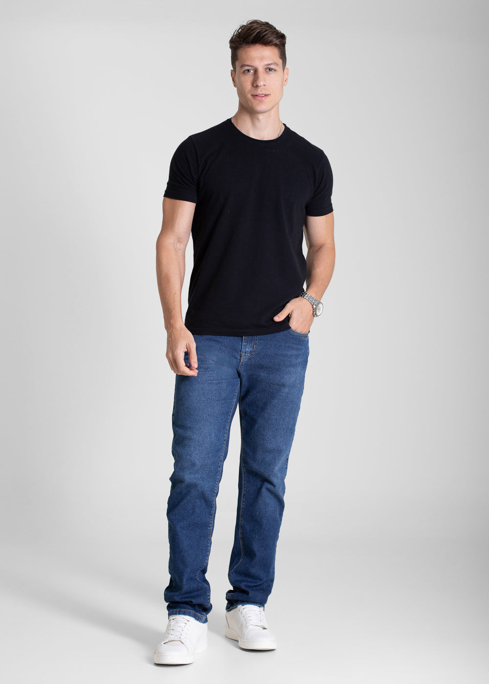 Calça Jeans Sawary Reta - 282403 AZUL
