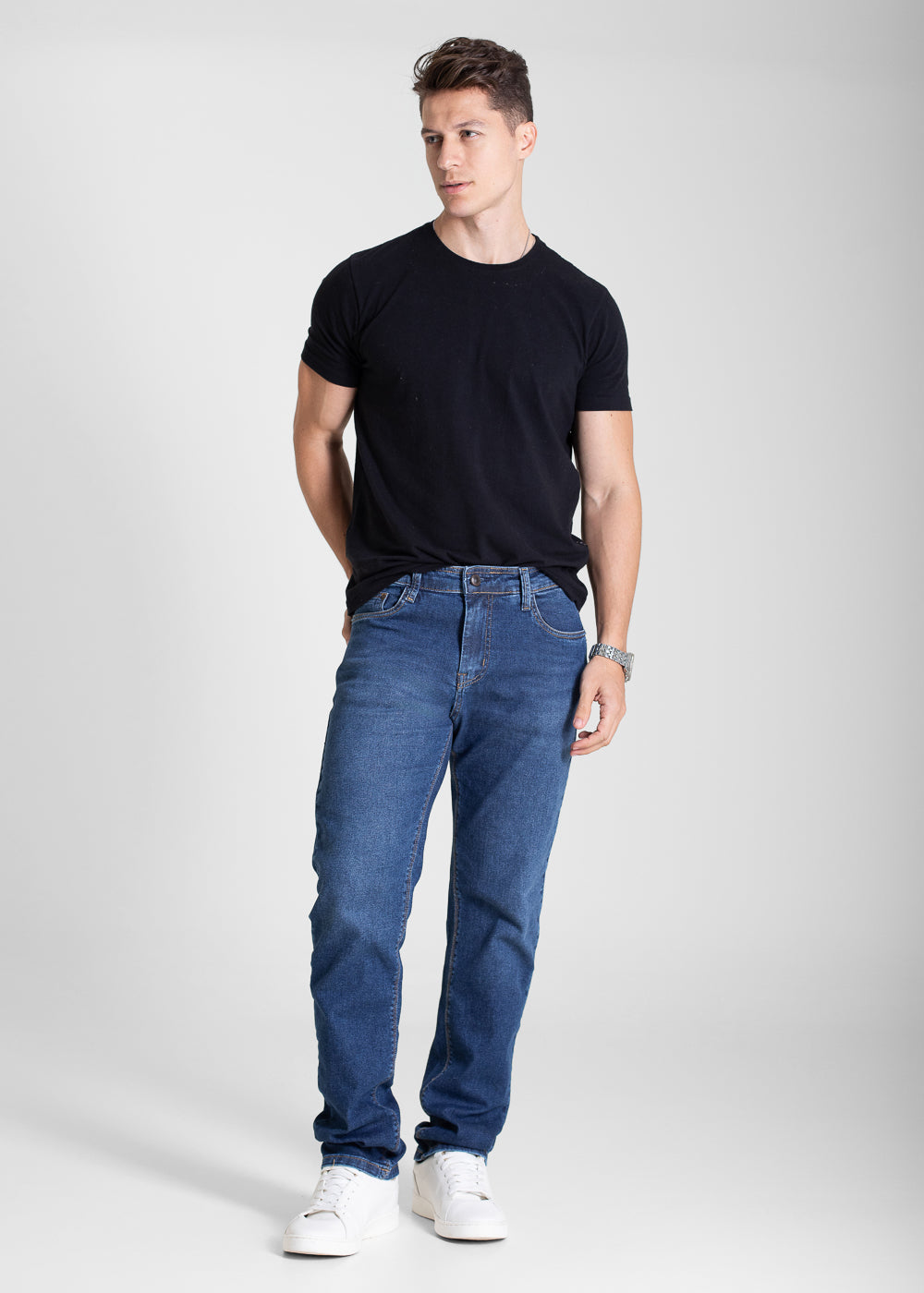 Calça Jeans Sawary Reta - 282403 AZUL