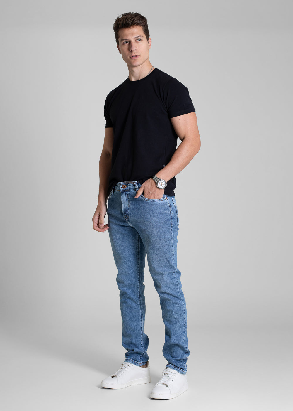 Calça Jeans Sawary Slim - 282406 AZUL