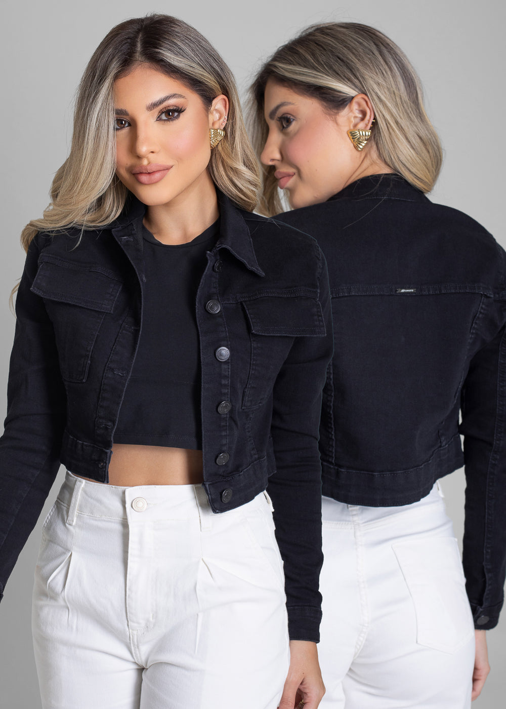 Jaqueta Sarja Sawary - 282416 PRETO