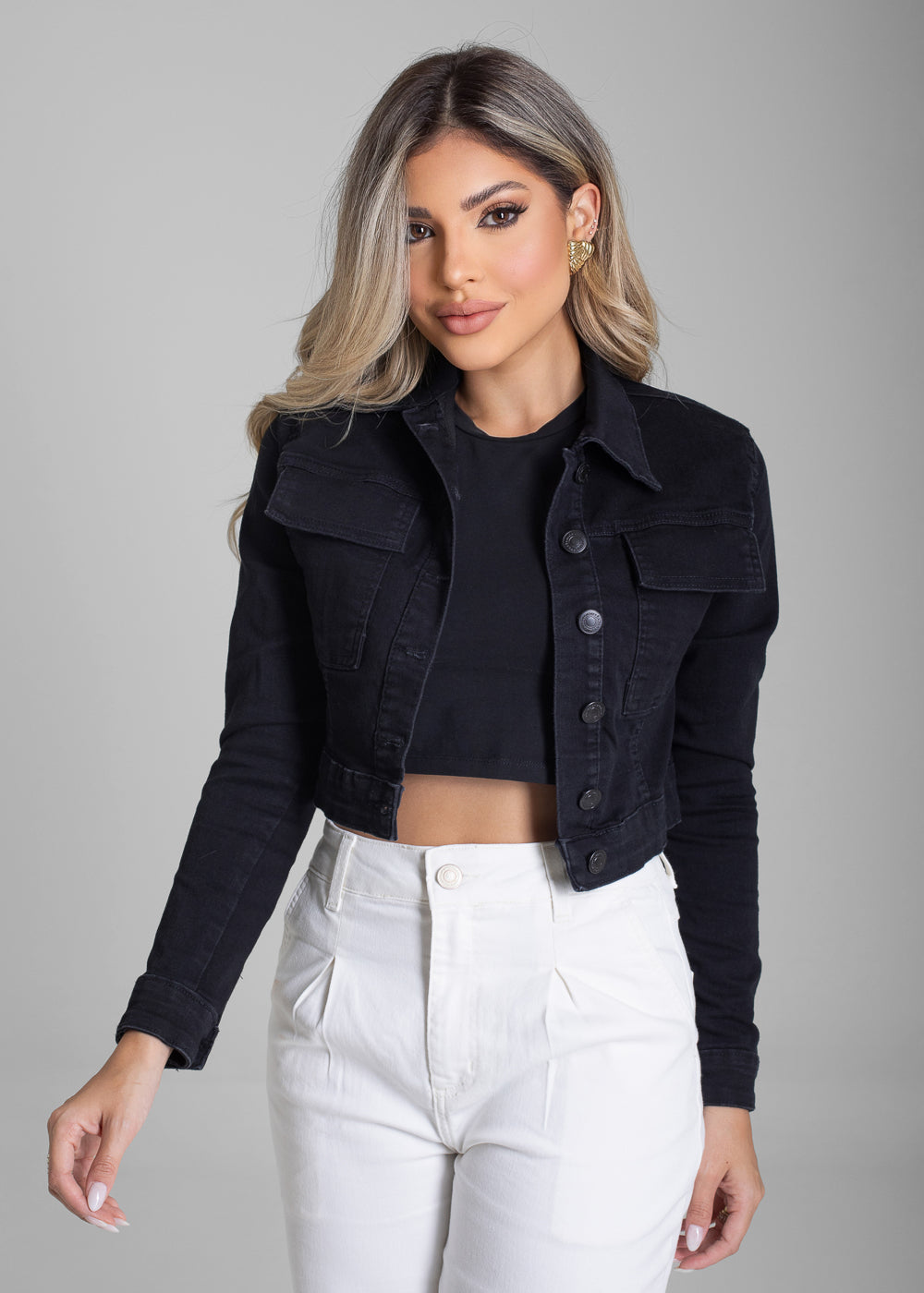 Jaqueta Sarja Sawary - 282416 PRETO