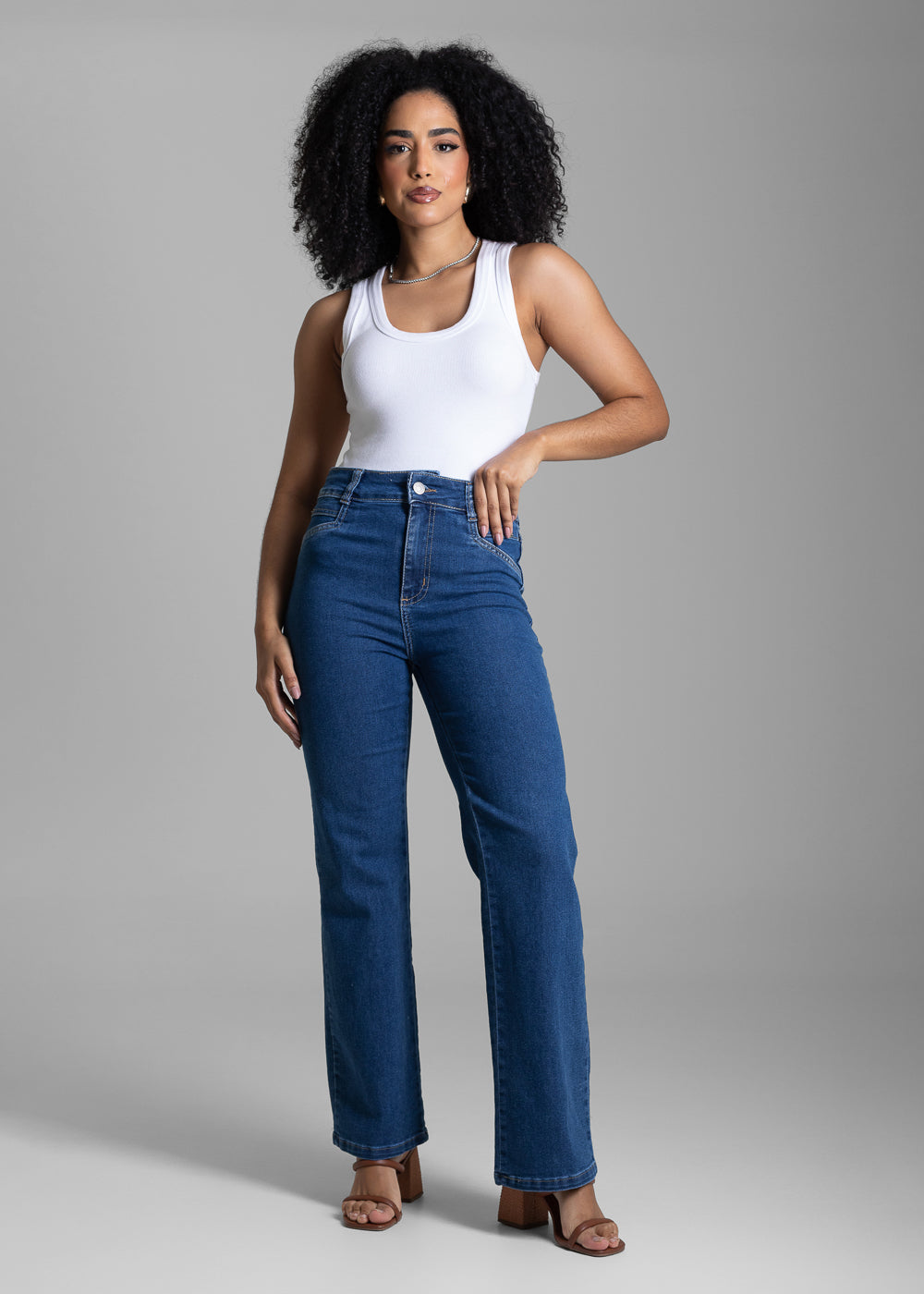 Calça Jeans Sawary Reta - 282424 AZUL