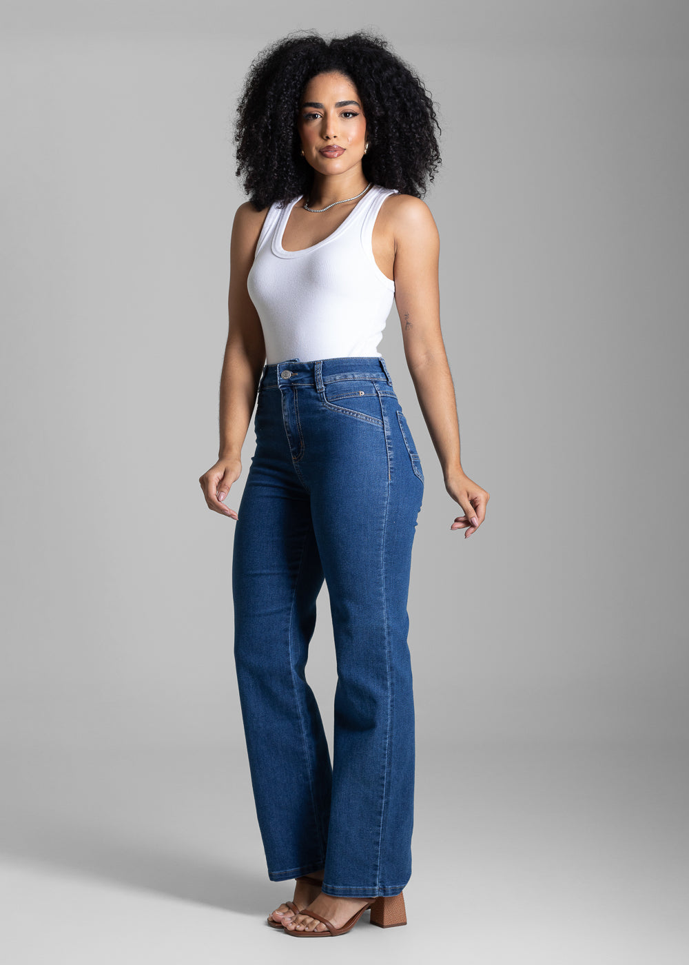 Calça Jeans Sawary Reta - 282424 AZUL