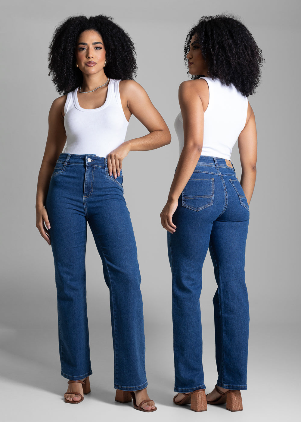 Calça Jeans Sawary Reta - 282424 AZUL