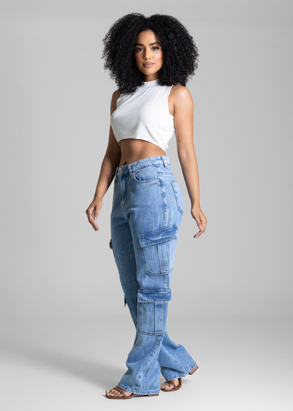 Calça Jeans Sawary Reta - 282431 AZUL