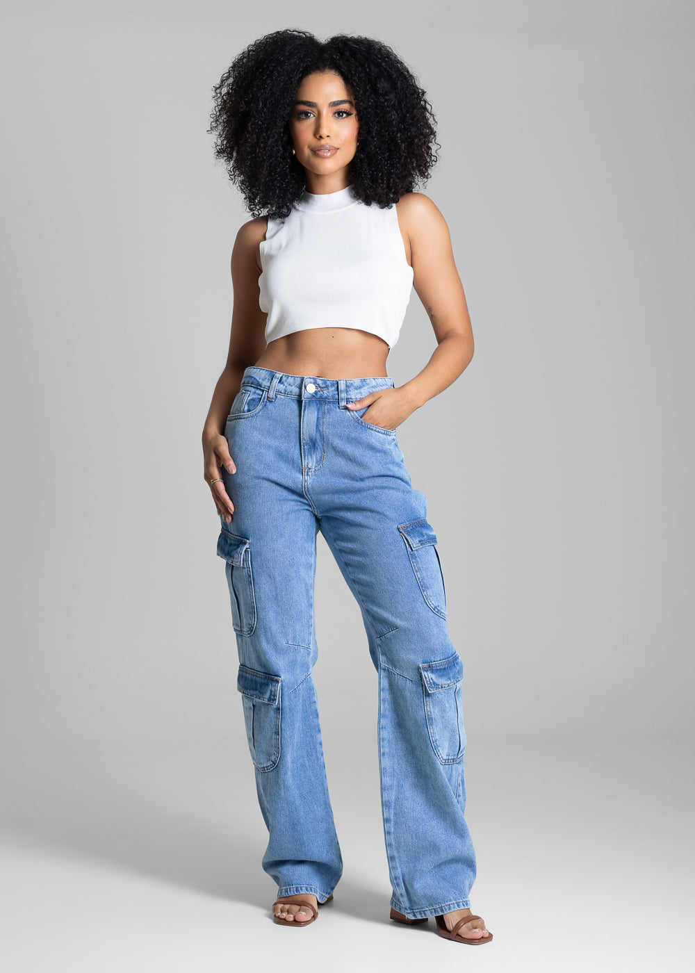 Calça Jeans Sawary Reta - 282431 AZUL