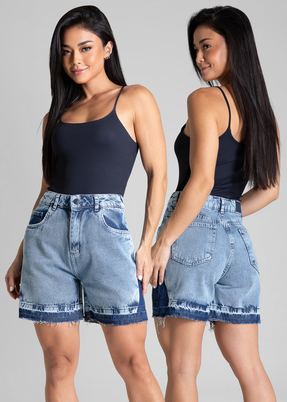 Shorts Jeans Sawary Bicolor - 282454 AZUL