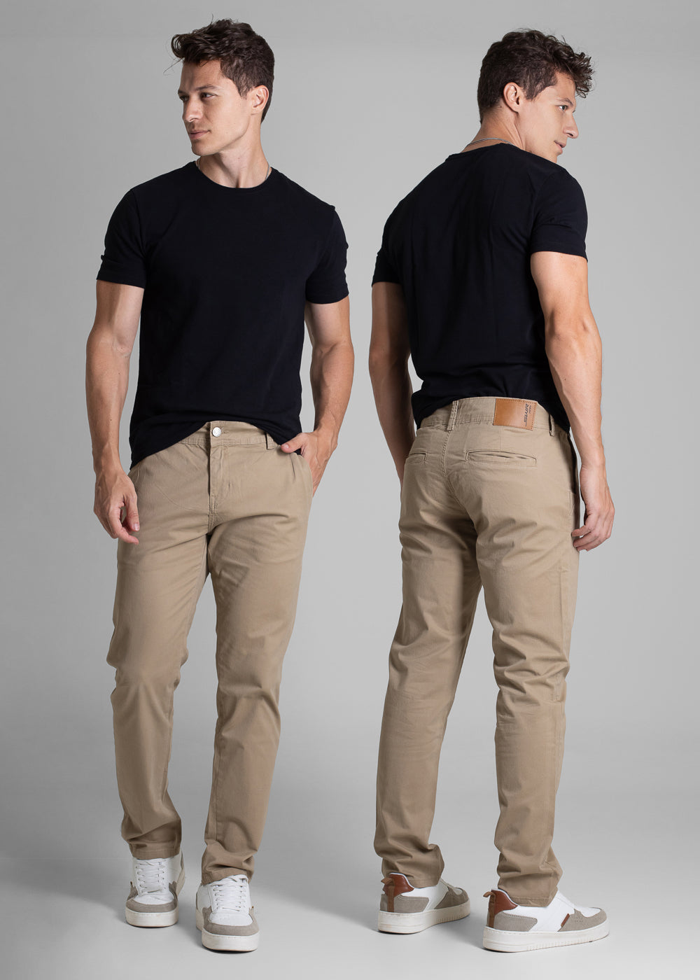 Calça Sarja Sawary Slim - 282480 MARROM