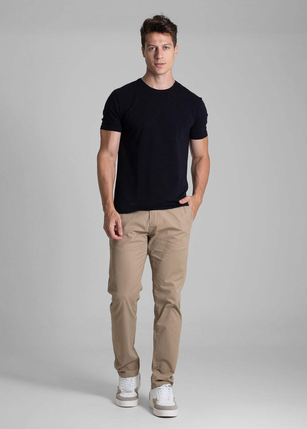 Calça Sarja Sawary Slim - 282480 MARROM