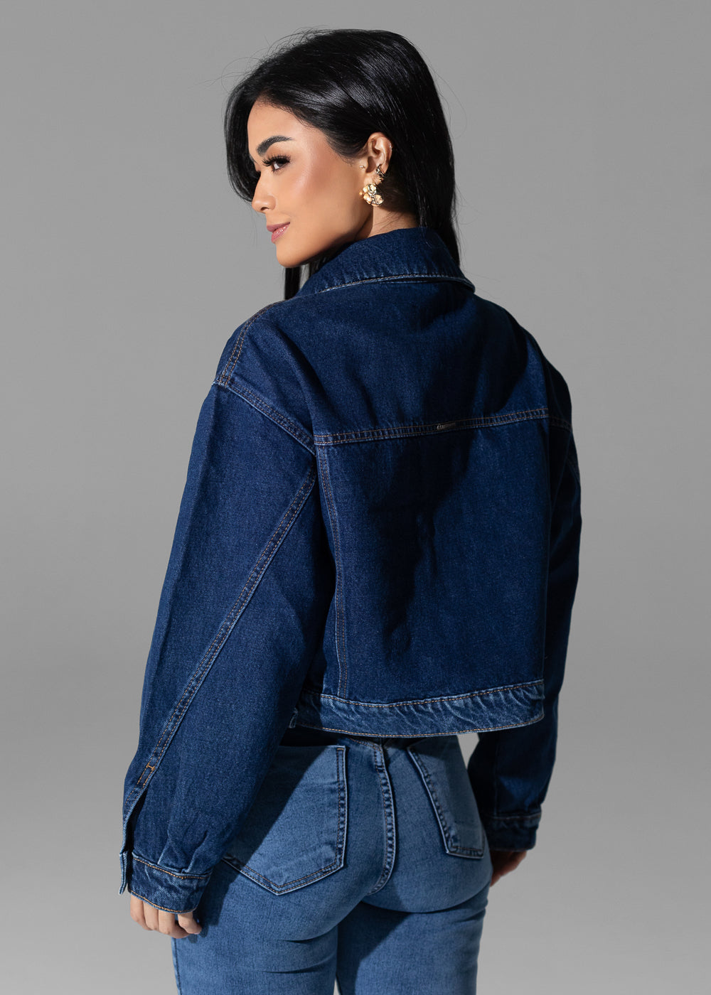 Jaqueta Jeans Sawary - 282487 AZUL