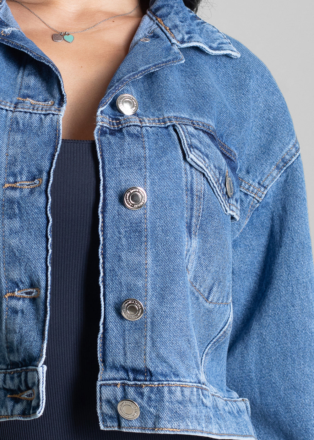 Jaqueta Jeans Sawary - 282488 AZUL