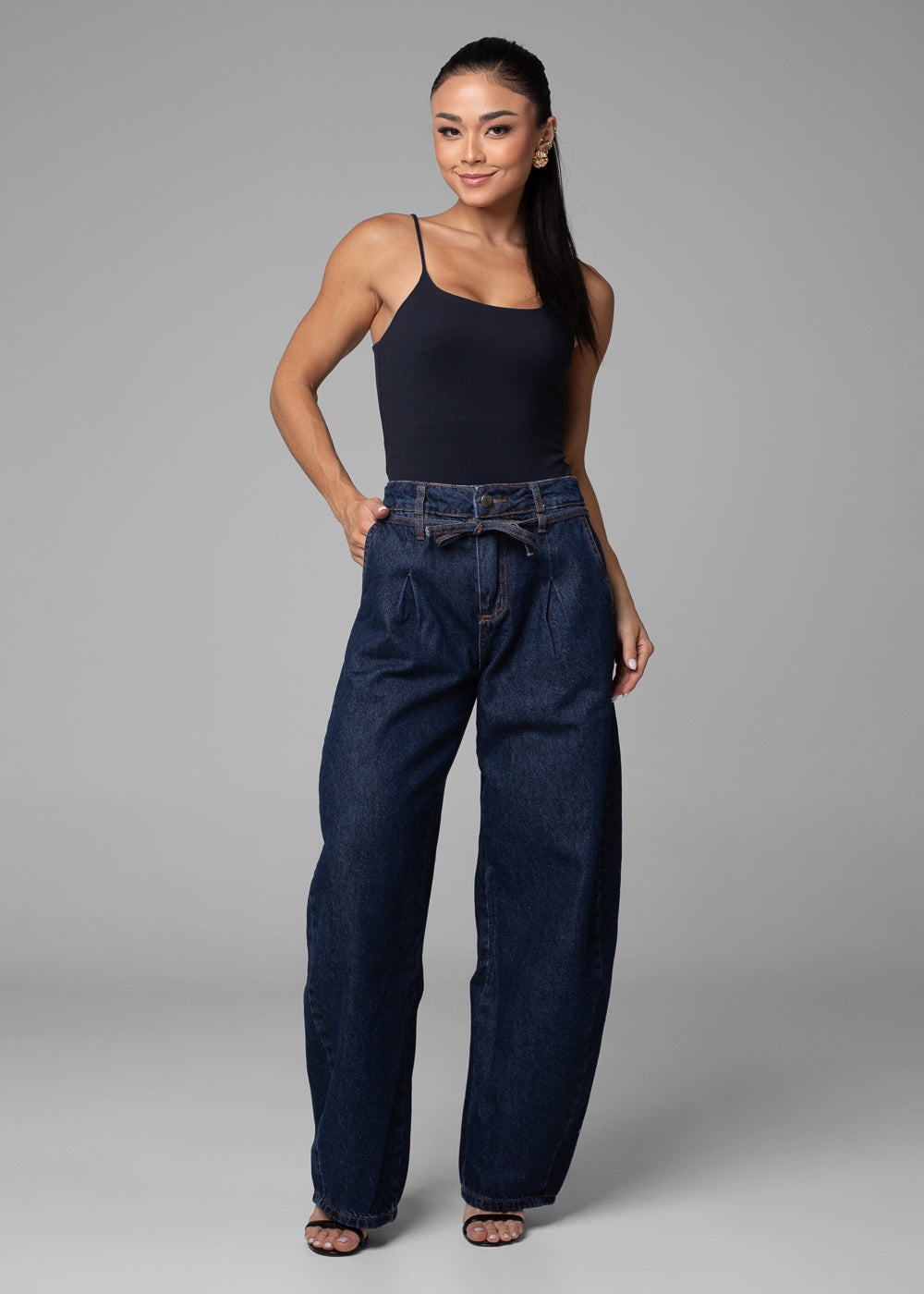 Calça Jeans Sawary Barrel - 282497 AZUL
