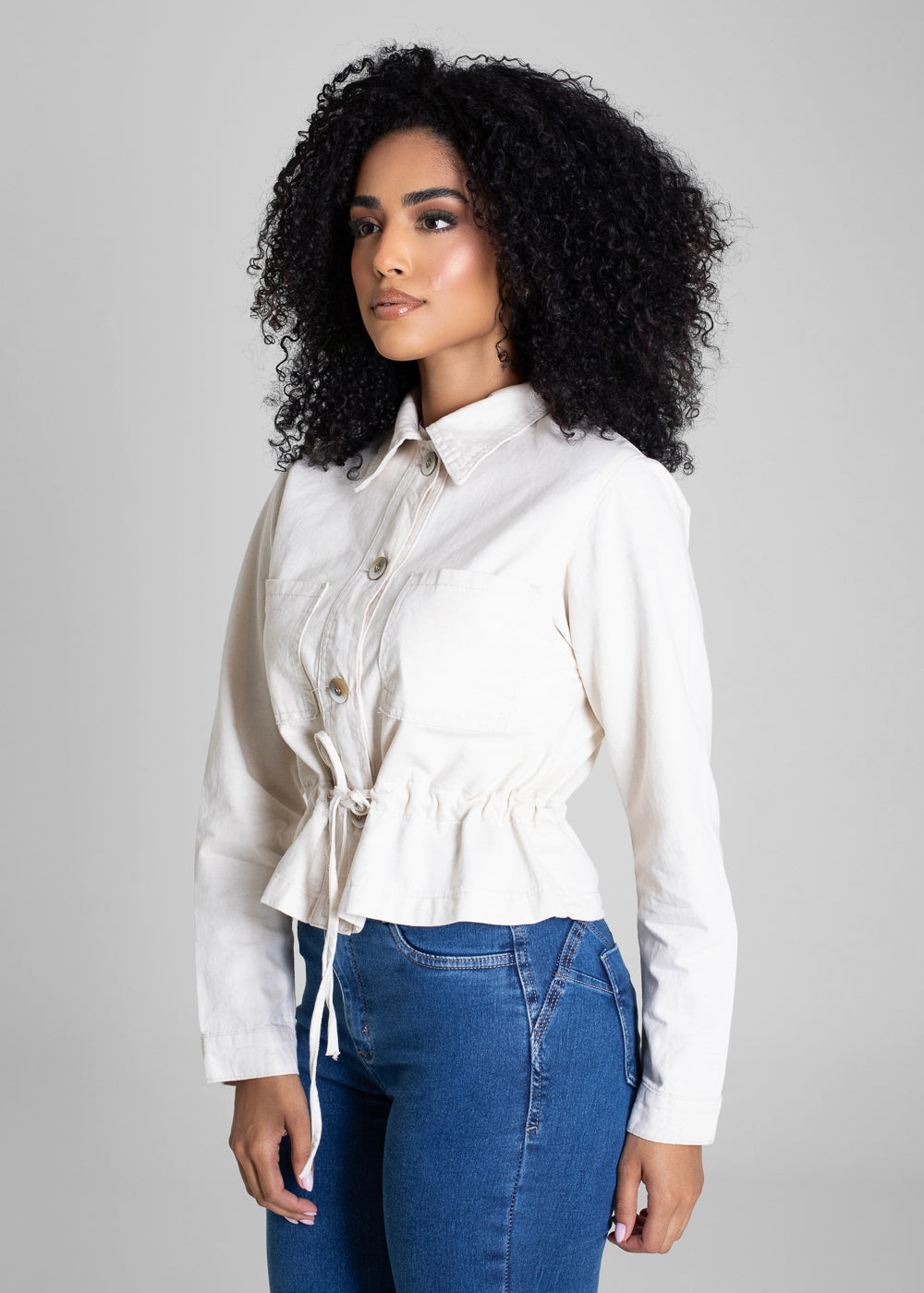 Jaqueta Linho Sawary - 282566 OFF WHITE