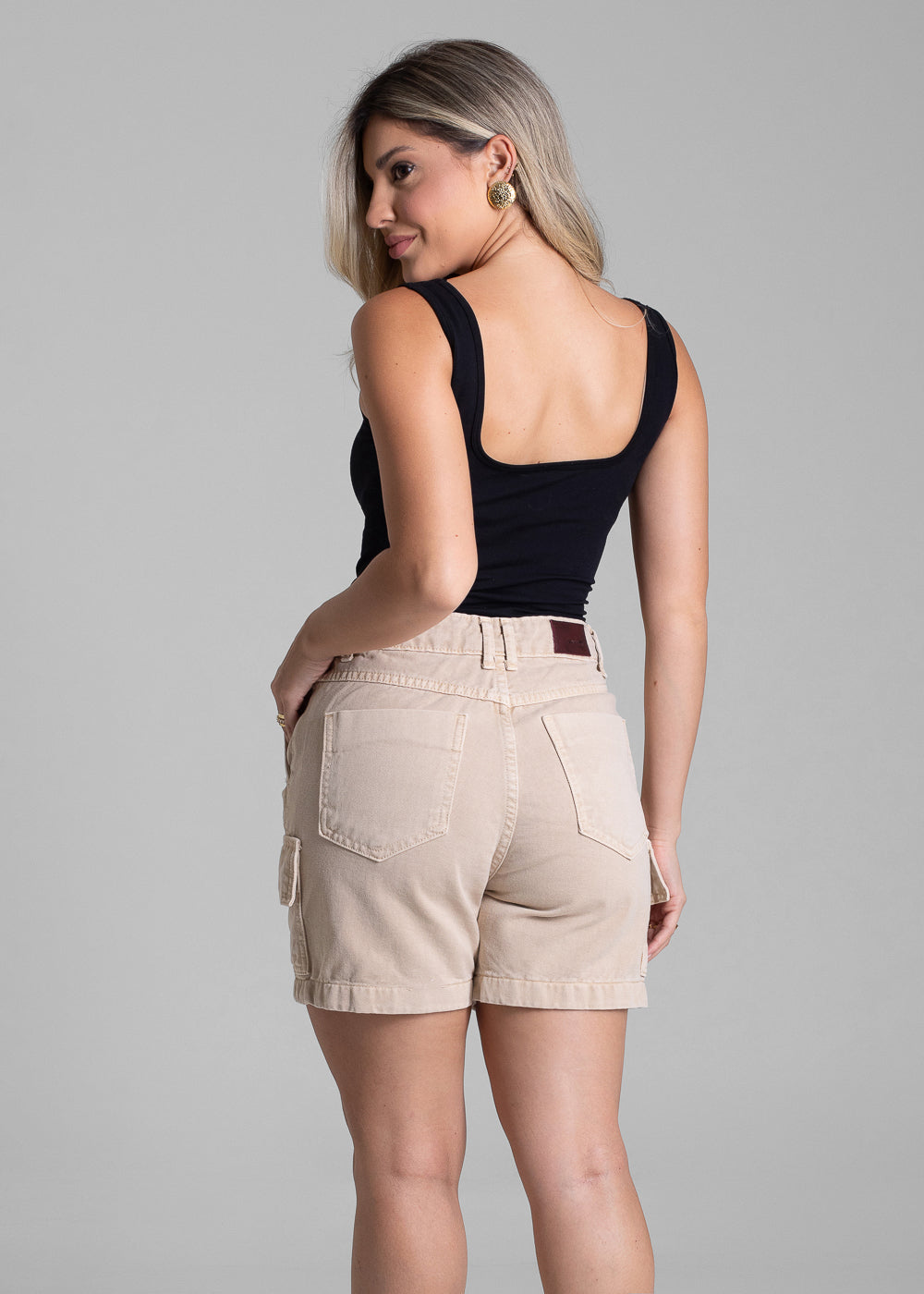 Shorts Sarja Cargo Sawary - 282576 BEGE