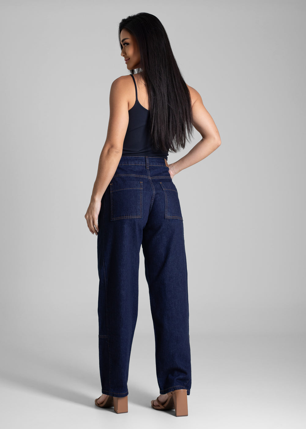 Calça Jeans Sawary Barrel - 282578 AZUL